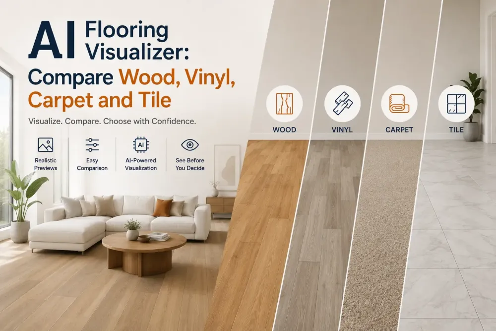 Ai Flooring Visualizer: Paghambingin ang Kahoy, Vinyl, Carpet at Tile